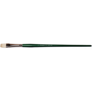 Пензель щетина плоска Classic 2402F №10 довга ручка KOLOS