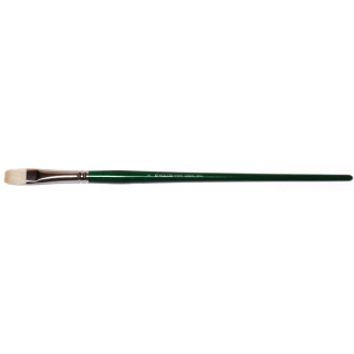 Пензель щетина плоска Classic 2402F №18 довга ручка KOLOS