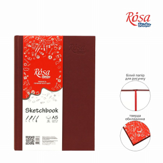 Блокнот 100г/м2 96л. бордо ROSA Studio