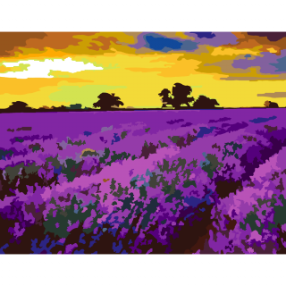 Картина за номерами „Лаванда в Провансі“ 35×45см ROSA START