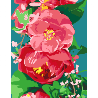 Картина за номерами „Дика півонія“ 35×45см в коробці ROSA START