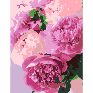 Картина за номерами „Чарівні півонії“ 35×45см ROSA START