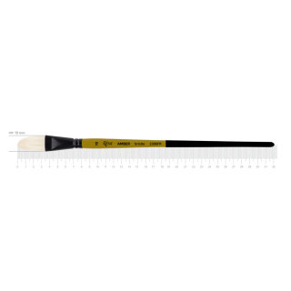 Пензель щетина овальна AMBER 2306FR №10 довга ручка ROSA