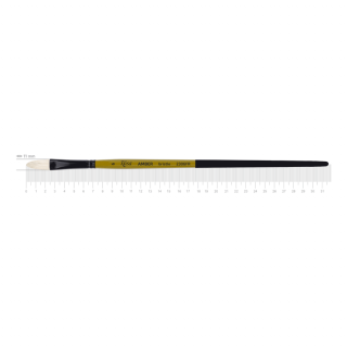 Пензель щетина овальна AMBER 2306FR №6 довга ручка ROSA