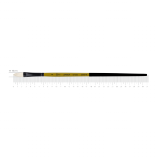 Пензель щетина овальна AMBER 2306FR №5 довга ручка ROSA