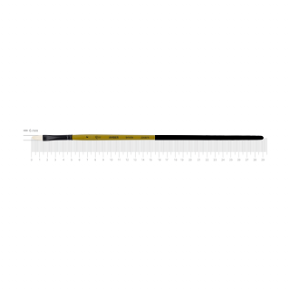 Пензель щетина овальна AMBER 2306FR №2 довга ручка ROSA