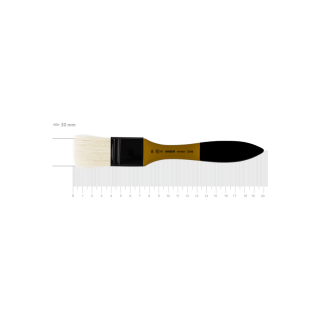 Пензель щетина флейц AMBER 2306 №30 коротка ручка ROSA
