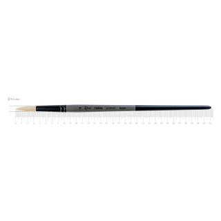 Пензель синтетика кругла TERRA 1608R №12 довга ручка ROSA