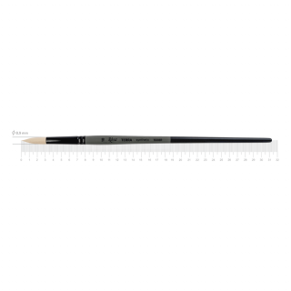 Пензель синтетика кругла TERRA 1608R №10 довга ручка ROSA