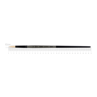 Пензель синтетика кругла TERRA 1608R №6 довга ручка ROSA