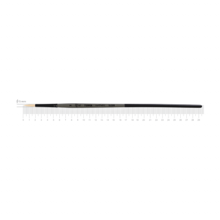 Пензель синтетика кругла TERRA 1608R №3 довга ручка ROSA