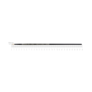 Пензель синтетика кругла TERRA 1608R №0 довга ручка ROSA