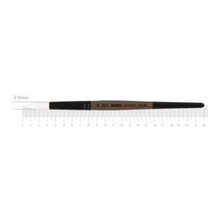 Пензель синтетика кругла MOON 1203R №10 коротка ручка ROSA