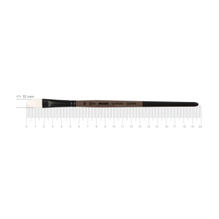 Пензель синтетика овальна MOON 1203FR №10 коротка ручка ROSA