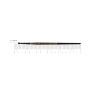Пензель синтетика овальна MOON 1203FR коротка ручка ROSA