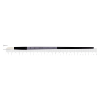 Пензель синтетика кругла загострена INTENSE 1668SR №16 довга ручка ROSA