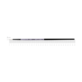 Пензель синтетика кругла INTENSE 1668R №2 довга ручка ROSA