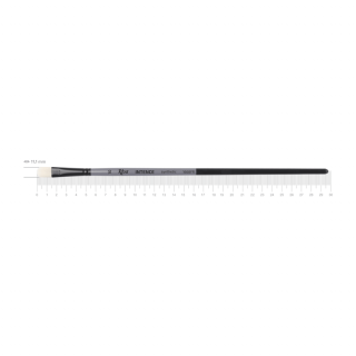 Пензель синтетика овальна INTENSE 1668FR №10 довга ручка ROSA