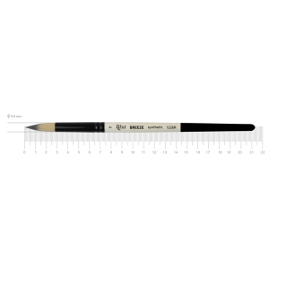 Пензель синтетика кругла BREEZE 1226R №7 коротка ручка ROSA