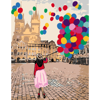 Картина за номерами „Прогулянка по Празі“ 35×45см ROSA START