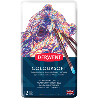 Кольорові олівці Coloursoft 12кол Derwent