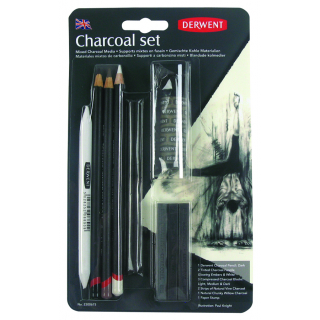 Набір вугільних олівців Charcoal 10 предметів Derwent