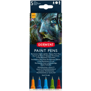 Набір кольорових ручок PAINT PEN PALETTE №2 5шт Derwent