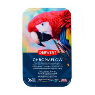 Набір кольорових олівців Chromaflow 36шт. мет.коробка Derwent