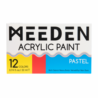Набір акрилових фарб Pastel 12×22мл MEEDEN