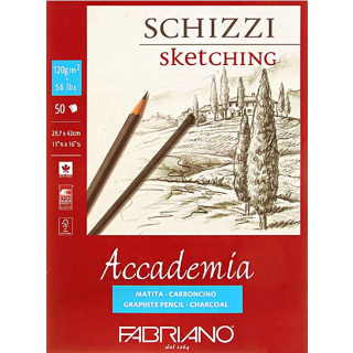 Склейка для ескізів Accademia А3 (29,7х42см) 120г/м2 50л. Fabriano