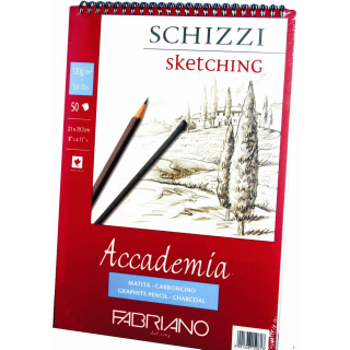 Альбом на спіралі Accademia А4 120г/м2 50л дрібне зерно Fabriano