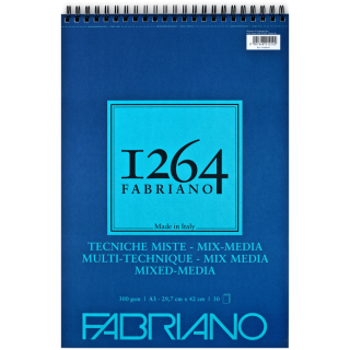 Альбом на спіралі Mix Media 1264 А3 300г/м2 30л Fabriano