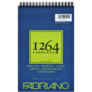 Альбом на спіралі для рисунку 1264 А5 (14,8х21 см) 180г/м2 30л Fabriano