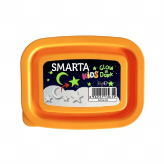 Пластика самозастигаюча Біла Glow in Dark 50 г Smarta