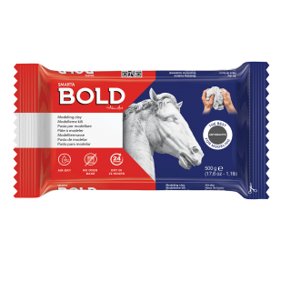 Маса для моделювання Bold антрацитова самозастигаюча 500 г Smarta