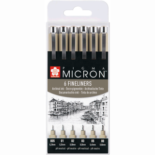 Набір лайнерів PIGMA Micron 6шт Sakura