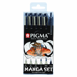 Набір лінерів для манга MANGA PIGMA TOOL SET, 6шт., Sakura 