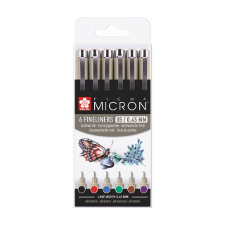 Набір лайнерів PIGMA MICRON 05 BASIC 6кол Sakura