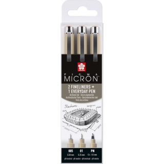 Набір лінерів PIGMA Micron URBAN 3шт Sakura