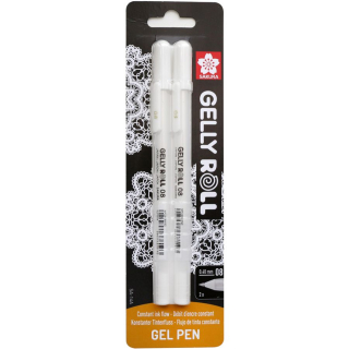 Набір гелевих ручок Gelly Roll BASIC MEDIUM 08 Біла 2шт Sakura