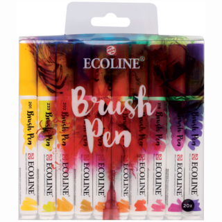 Набір пензлів-ручок Ecoline Brushpen, 20шт, Royal Talens