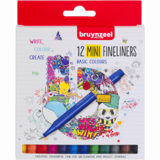 Набір лінерів FINELINER Mini 12кол Bruynzeel