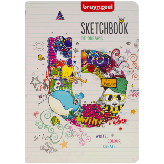 Блокнот у лінійку NOTEBOOK 13х21см 140г/м2 80л бежево-білий Bruynzeel