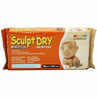 Маса для моделювання персикова самозастигаюча 500г ''Sculpt Dry'' MUNGYO 