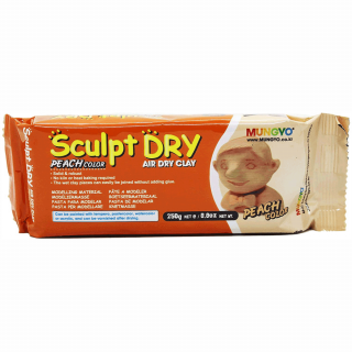 Маса для моделювання персикова самозастигаюча 250г ''Sculpt Dry'' MUNGYO