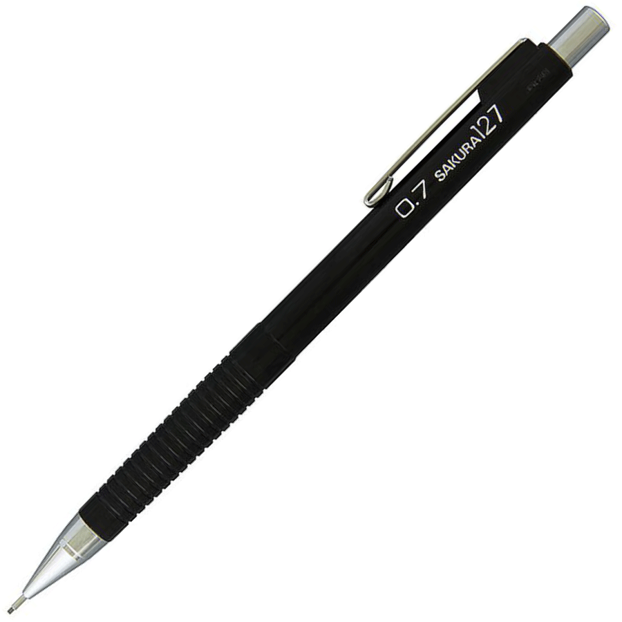 Механічний олівець для креслення та рисунку XS127 0,7мм Чорний Sakura ~#]