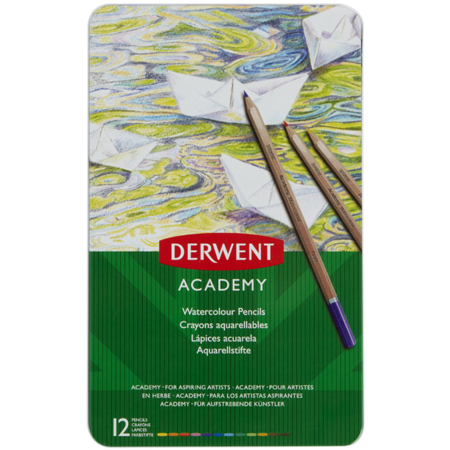 Акварельні олівці 12кол Derwent~#]