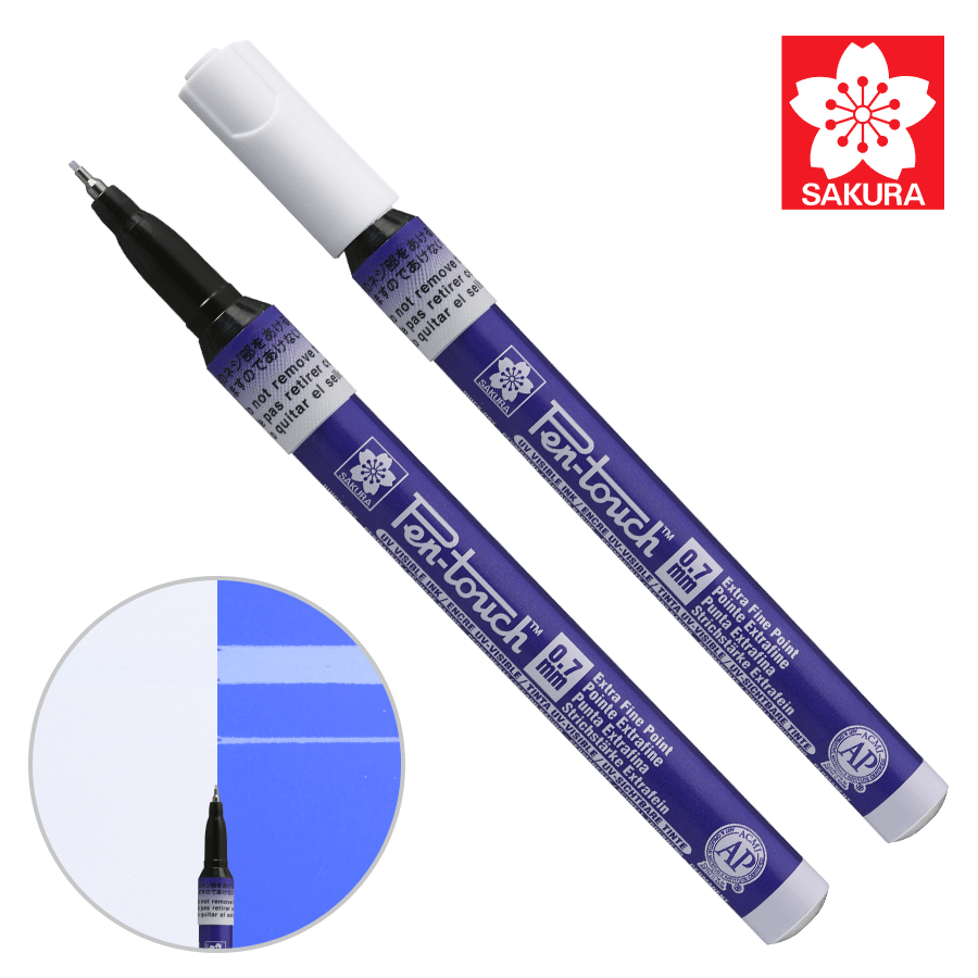 Маркер Pen-Touch Блакитний ультрафіолетовий тонкий (EXTRA FINE) 0.7мм Sakura~#]