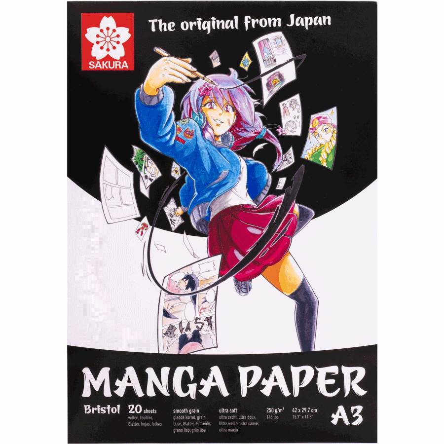 Альбом для рисунку MANGA A3 250г/м2 Sakura~#]