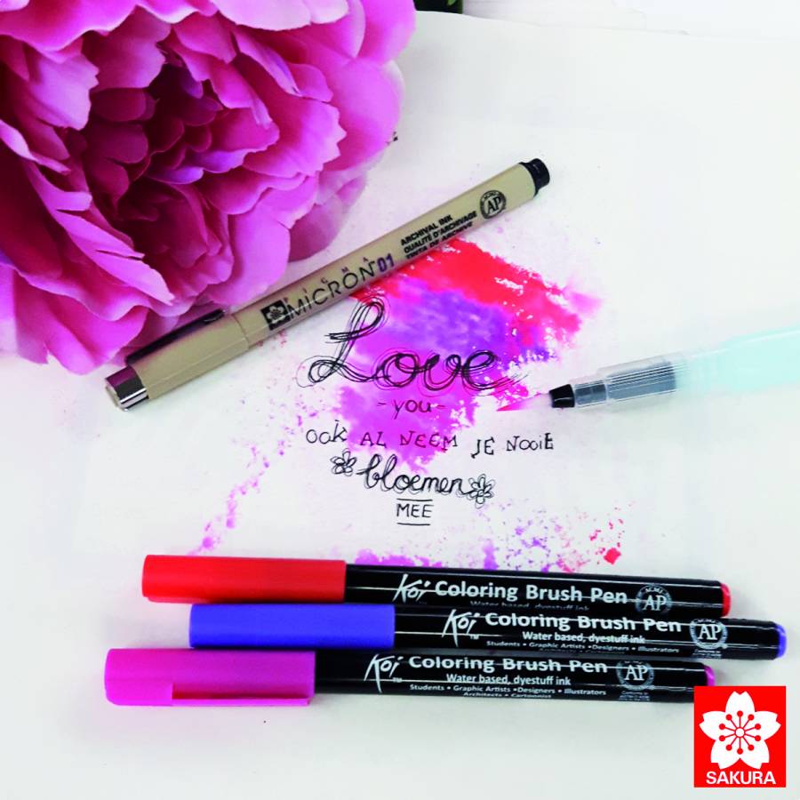 Набір маркерів Koi Coloring Brush Pen, 12кол.